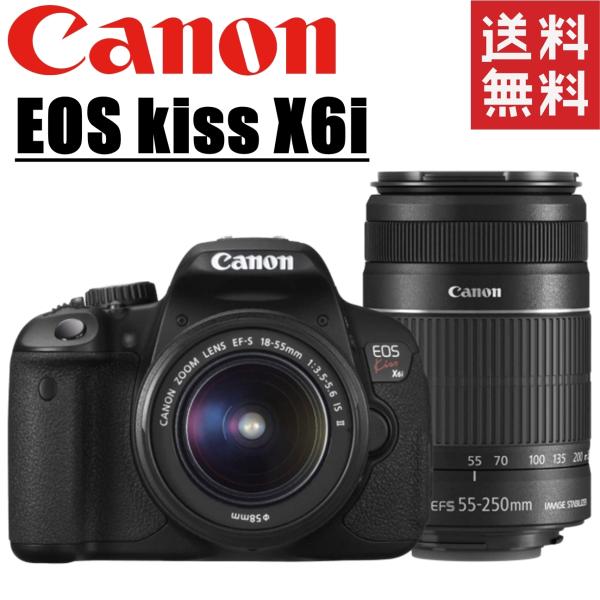 キヤノン Canon EOS kiss X6i ダブルレンズキット デジタル一眼レフ