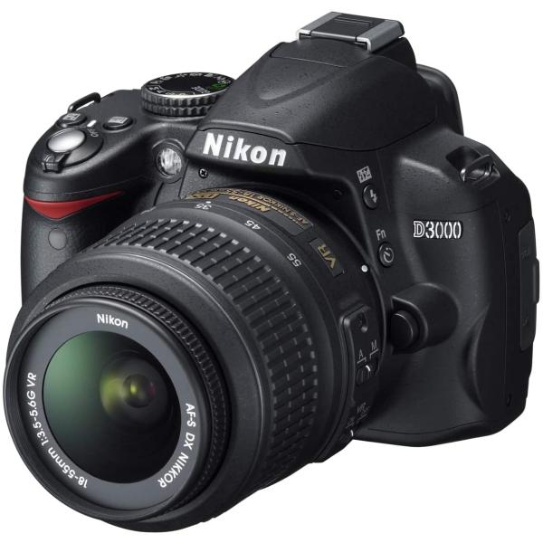 ニコン Nikon D3000 レンズセット 18-55mm デジタル一眼レフ 新品SD