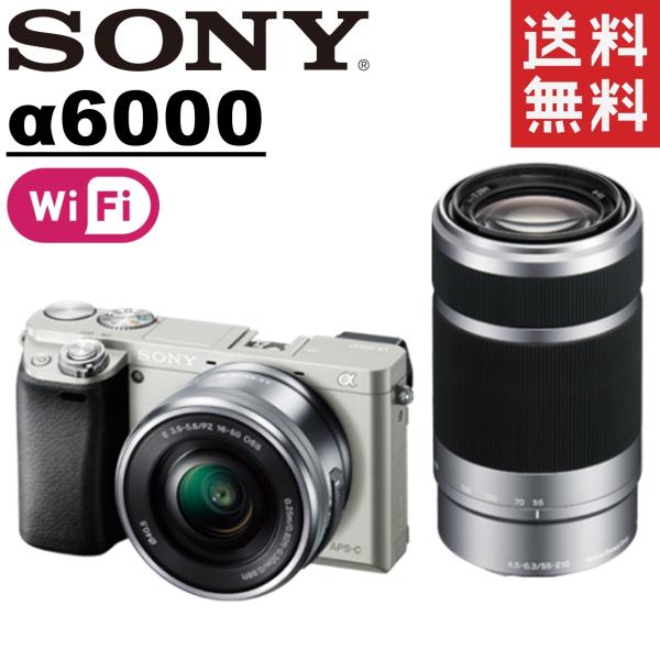 ソニー SONY α6000 アルファ6000 ダブルレンズキット シルバー 16 