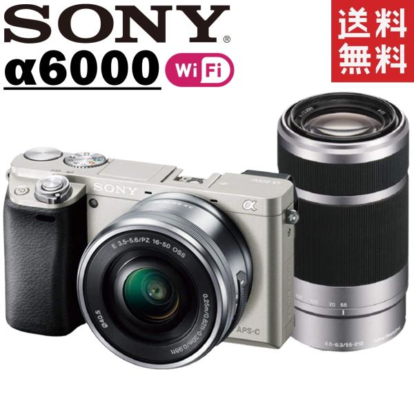 SONY ソニー α6000 ダブルレンズキット シルバー Wi-Fi搭載