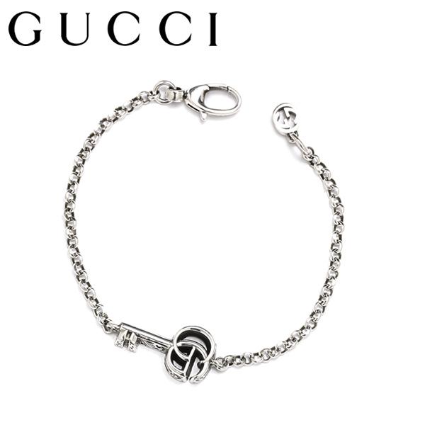 GUCCI グッチ ブレスレット シルバー ブランド キー チャーム ユニセックス 632207-j8400-0701