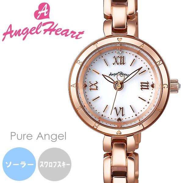 AngelHeart エンジェルハート 腕時計 ウォッチ レディース 女性用 ソーラー 日常生活防水 スワロフスキー ps22pg