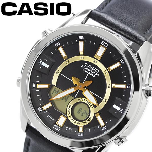 CASIO（カシオ） 腕時計 メンズ ブラック クオーツ ギフト シンプル