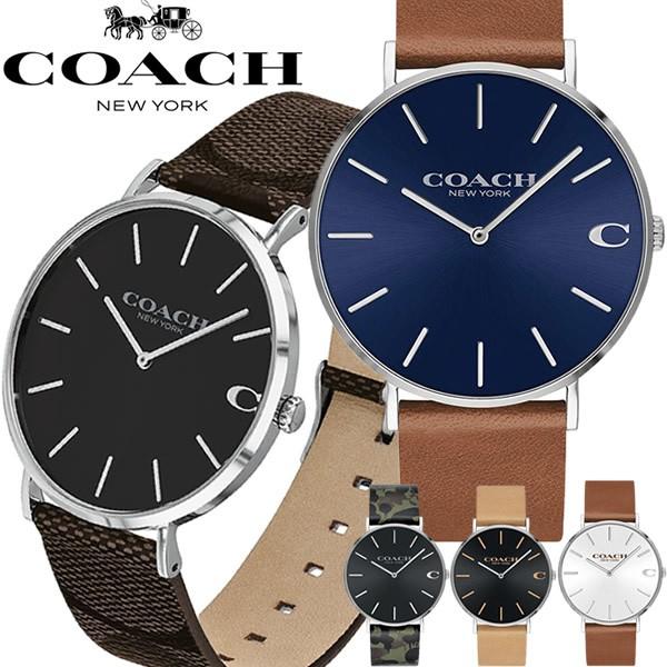 Coach コーチ 腕時計 メンズ 革ベルト レザー ウォッチ ブランド 時計 人気 Charles チャールズ Coach17 腕時計 財布 バッグのcameron 通販 Yahoo ショッピング