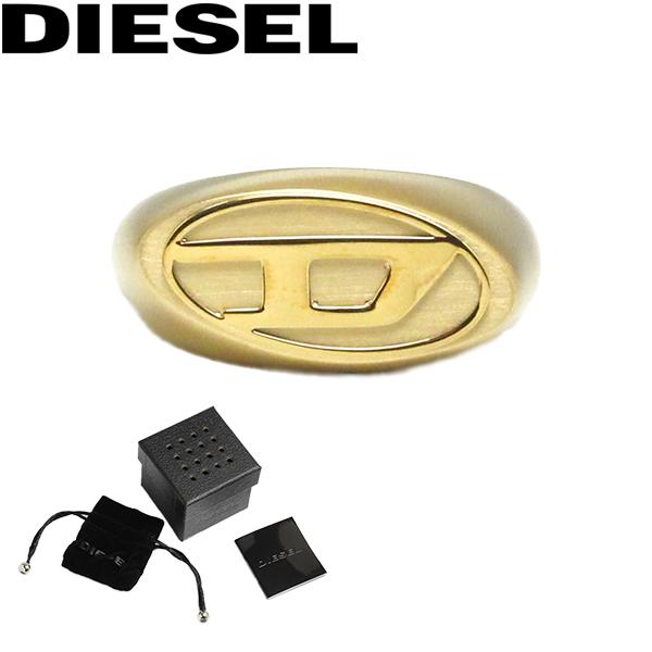 DIESEL ディーゼル リング レディース メンズ ゴールド ロゴ DIESEL ディーゼル リング レディース メンズ ゴールド ロゴ