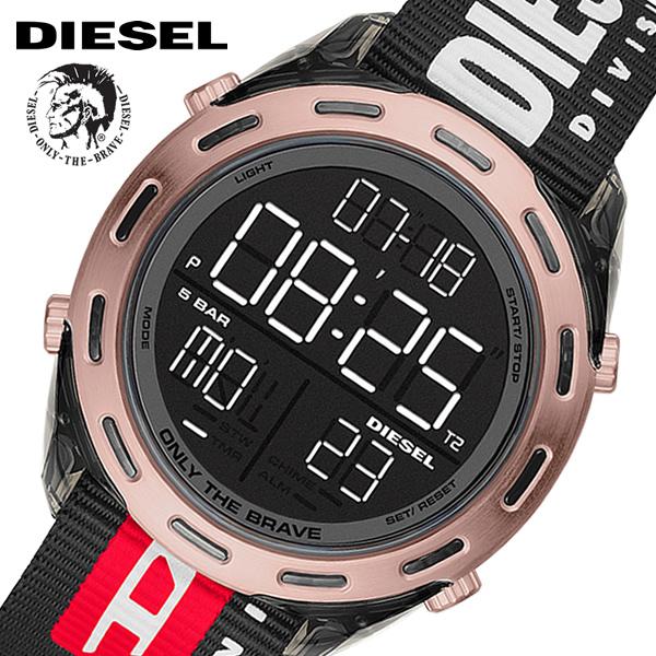 Diesel ディーゼル メンズ 腕時計 時計 デジタル ナイロン ブラック ローズゴールド Crusher おしゃれ ロゴ Dz1940 Dz1940 腕時計 財布 バッグのcameron 通販 Yahoo ショッピング