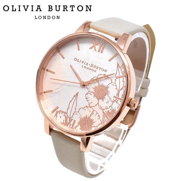 OLIVIA BURTON オリビアバートン 腕時計 レディース クオーツ プレゼント ベージュ 花柄 ob16vm25