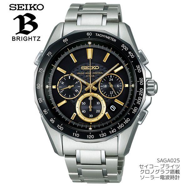 贅沢品 クロノグラフ クロノ セイコー Seiko ソーラー電波時計 ブライツ メンズ 腕時計 Seiko セイコー 腕時計 ウォッチ 腕時計 メンズ 10気圧防水 Saga025 電波ソーラー時計 ソーラー電波時計 ブライツ メンズ腕時計