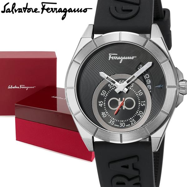 サルヴァトーレフェラガモ 腕時計 メンズ スイス製 アーバン 43mm クオーツ メンズ SF1Y01121 Salvatore Ferragamo アナログ ブラック 黒