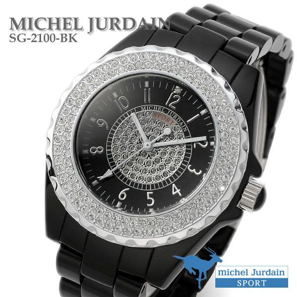 腕時計 メンズ腕時計 ダイヤ ダイア腕時計 ミッシェル ジョルダン メンズ 腕時計 Sg 2100 Bk 腕時計 財布 バッグのcameron 通販 Yahoo ショッピング
