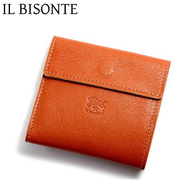 イルビゾンテ IL BISONTE ２つ折り 財布 本革 レザー メンズ レディース ブラウン コン...