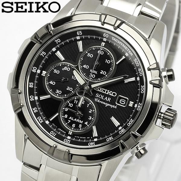 セイコー SEIKO 腕時計 海外モデル ソーラー アラーム クロノグラフ メンズ SSC147P1