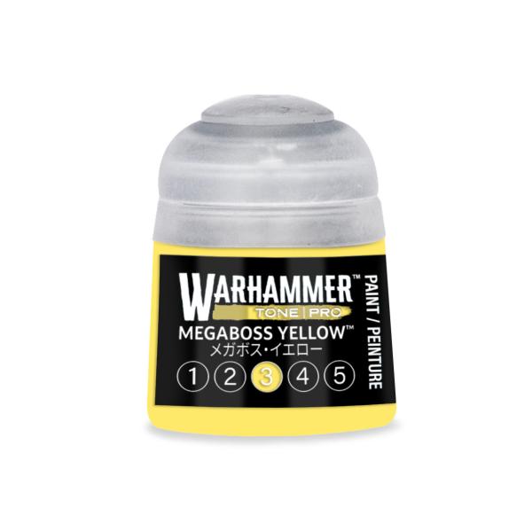 TONE メガボス・イエロー 3  (Megaboss Yellow 3) 12ml ウォーハンマー トーンプロ TONE PRO プラモデル用塗料