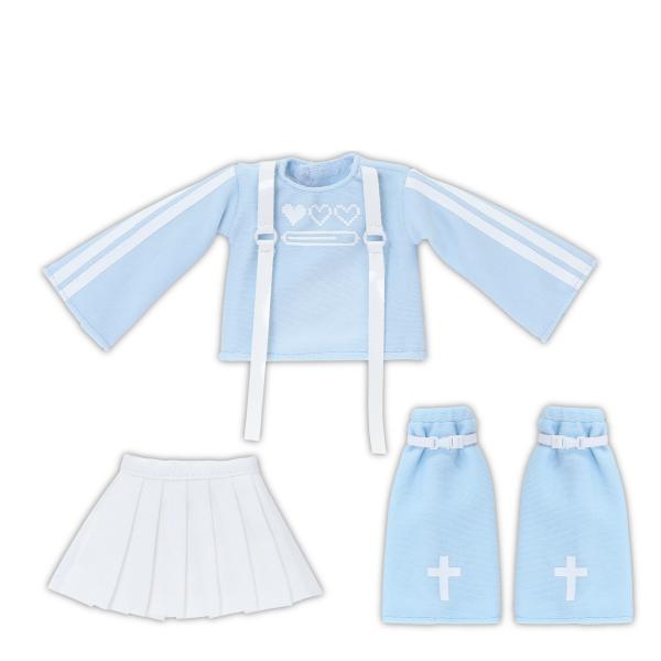 アゾン 1/6 パステルエンジェルロンTset ライトブルー×ホワイト ピュアニーモXS対応 ドール服 ネコポス可