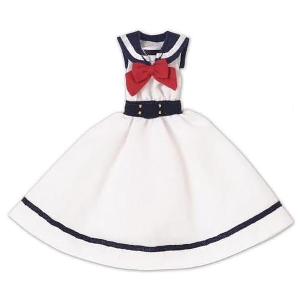 アゾン 1/12 ノースリセーラーワンピ ホワイト ピコニーモ用 ドール服 セーラーワンピース