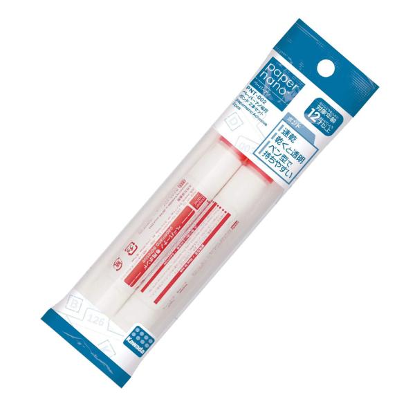 『速乾、乾くと透明になる 』ペーパーナノを作るのに特化した接着剤が登場！女性の手にフィットする持ちやすいフォルムと、細かい作業にも対応できる先細ノズルがポイントです。内容量：41g2本入り