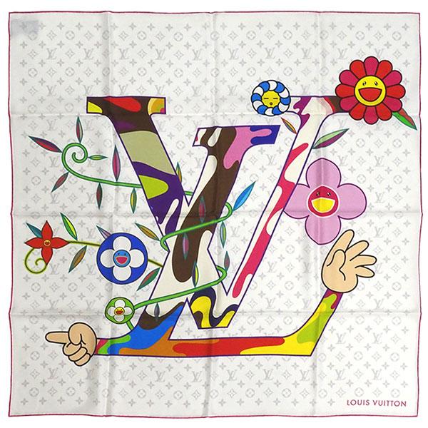 LOUIS VUITTON ルイヴィトン スカーフ LV × 村上隆 カレ90 LOUIS VUITTON ルイヴィトン スカーフ LV × 村上隆 カレ90