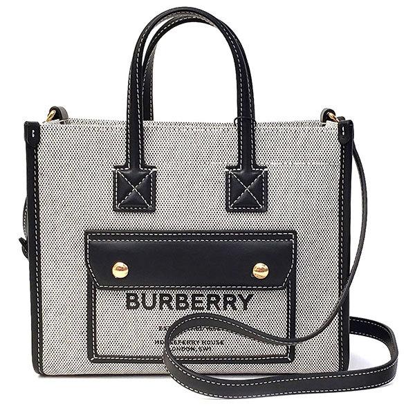 バーバリー バッグ レディース BURBERRY 2WAY キャンバストート 8044142 ブラック バーバリー バッグ レディース BURBERRY 2WAY キャンバストート 8044142 ブラック