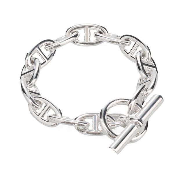 HERMES エルメス シェーヌダンクル GM ブレスレット シルバー 13コマ  