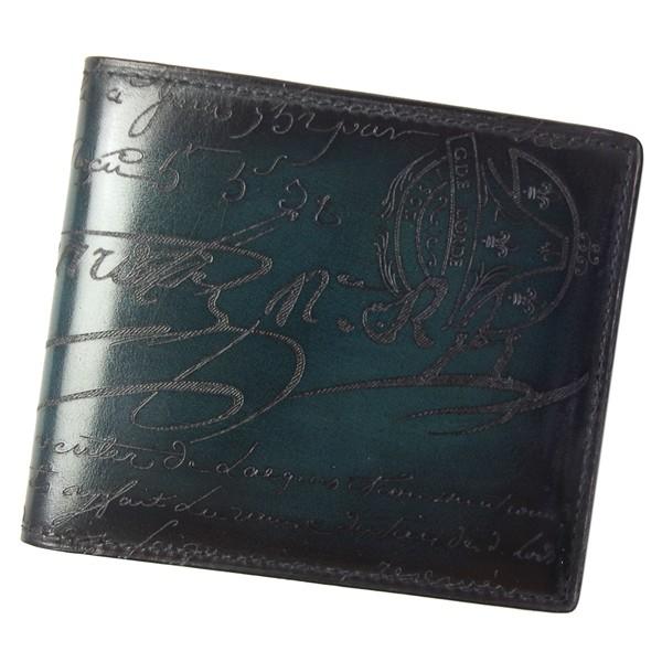 ベルルッティ 財布 メンズ Makore カリグラフィー メンズ Makore グリーン