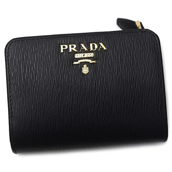 プラダ 財布 レディース Prada 1ml018 Vitello Move Bi Nero Lacca ブラック Goods 7527 カミーノ 通販 Yahoo ショッピング