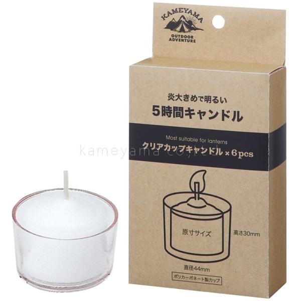 カメヤマ <br>5時間キャンドル6個入