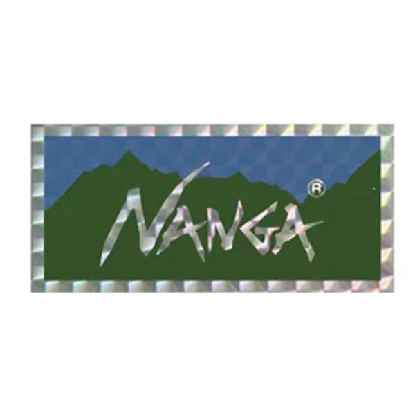 NANGA <br>ホログラフィック ロゴ ステッカーブルー×グリーン  ナンガ