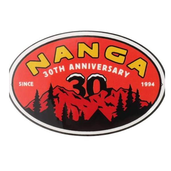 NANGA <br>30th アニバーサリー ステッカー オーバル (ORG×RED) ナンガ