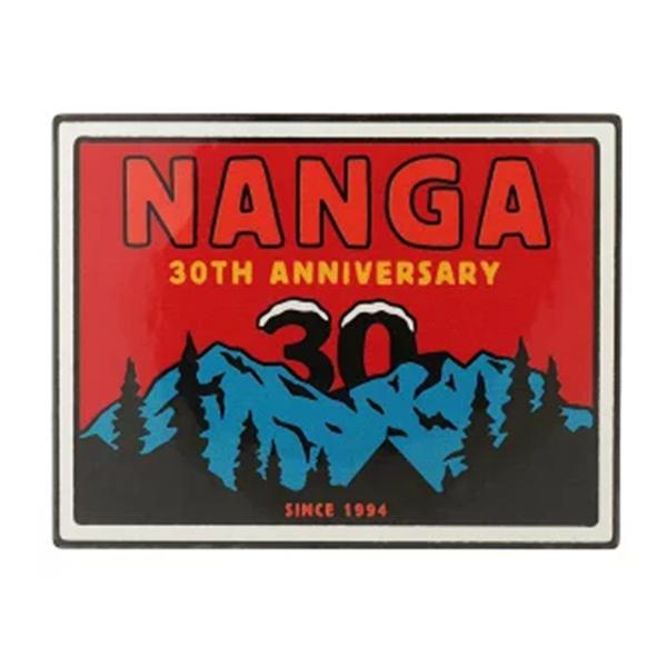 NANGA<br>30th アニバーサリー ステッカー スクエア レッド×ブルー  ナンガ
