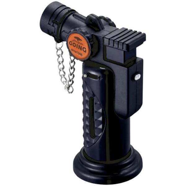 アウトドアにも必需品の強風も問題ないバーナーライターです。つかみやすいラバーハンドグリップや炎調整も手元で簡単に調整できるので、使い勝手もピカイチです。ポケットサイズで持ち運びも楽々。着脱式ラバー台座があるので置くこともできます。約1100...