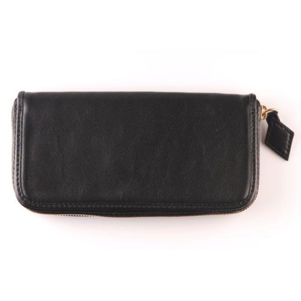 SHM LEATHER WALLET ロング プレーン（ブラック） : モトメガネYahoo