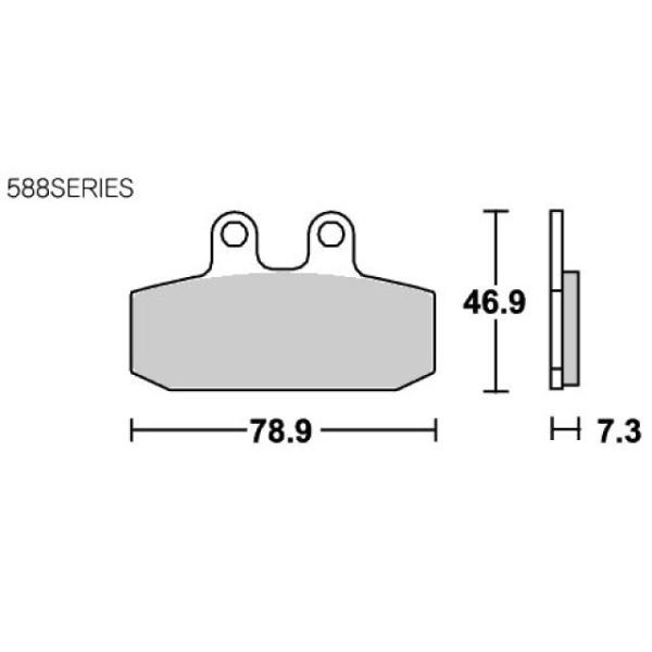 専用ページ エスビーエス ブレーキパッド 588HF ストリート（セラミック） SBS