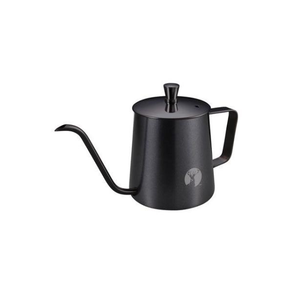 キャプテンスタッグ アルゴ 珈琲ドリップ ケットル 350ml ブラック CAPTAIN STAG