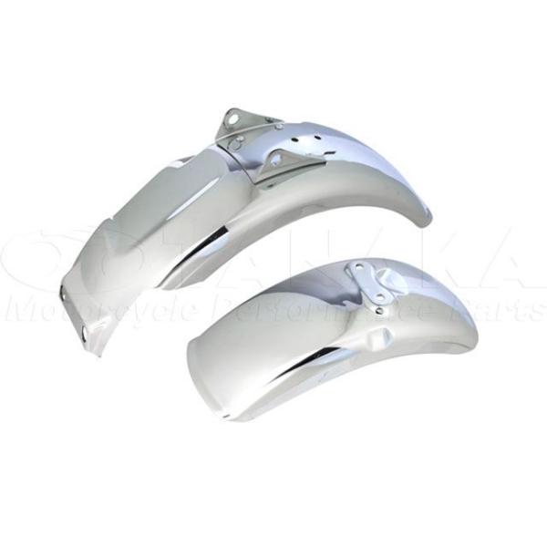 ●メーカー名：田中商会 / Sea Tac(タナカショウカイ)●商品名：4Lモンキー用 メッキスチールフェンダー 前後セットメーカー品番：ca1810MONKEY モンキーメッキスチール従来のメッキフェンダーよりもメッキ塗膜を厚くしたフェン...