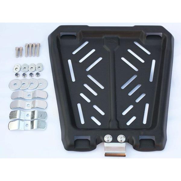 ●メーカー名：クーケース / COOCASE●商品名：クーケース Q3/Q5（55L/65L）アルミトップケース用汎用ベース単品メーカー品番：CPX035JANコード：4570134350389汎用 ベース本体 1個波型プレート 4枚キャッ...