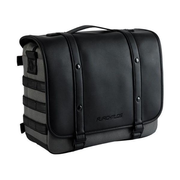 フルヒトロス レガシー サドルバッグ 12L（ビンテージグレー）/LEGACY Saddlebag - 高耐久・カフェレーサーバッグ FURCHTL…