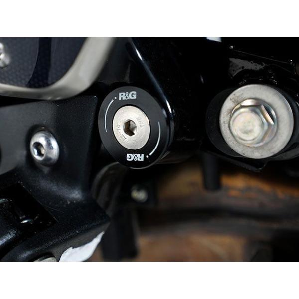 アールアンドジー Speed400/Scrambler400X リアフットプレート 左側（ブラック） R&amp;G