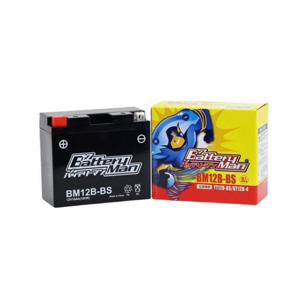 他サイト： 【メーカー直送】バッテリーマン BM12B-BS（YT12B-BS/GT12B-4互換）/（液入充電済） Battery Manの商品画像