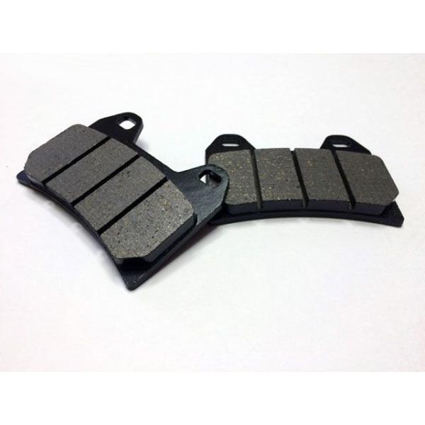 MOTO禅 汎用 ビレット ラジアルキャリパー100mm用オーガニックコンパウンドのカーボンブレーキパッド motozen