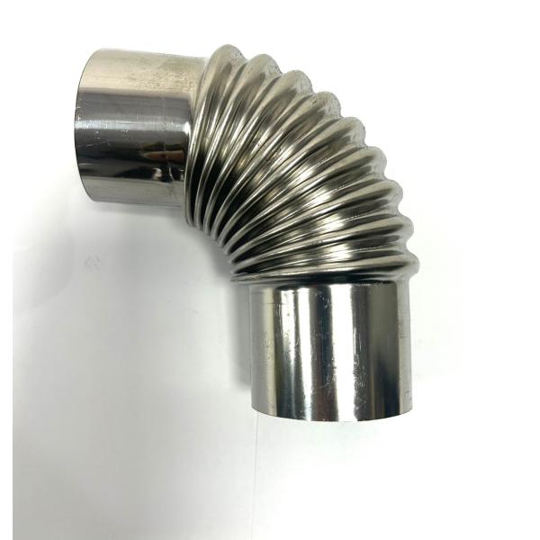 エルボ（L字型煙突）は角度を変えることができる煙突です。煙突のタイプは90度（エルボ90）（使用上の注意）エルボ（L字型煙突）を使用する場合、ドラフトが弱まることがあります。（サイズ）直径：60ｍｍ 角度：エルボ90：90度（材質）304ス...