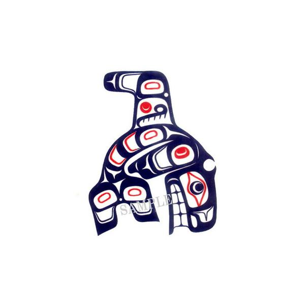 タトゥシール Tattoo 刺青 カナダ 先住民 インディアン デザイン 雑貨 Big Killerwhale シャチ 70 Off T15 カナダ土産専門店canadianspirit 通販 Yahoo ショッピング
