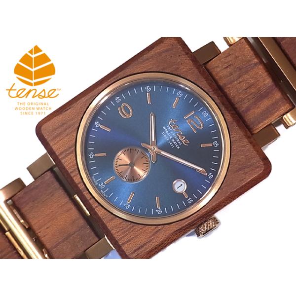 tense テンス 日本総輸入元 2年保証 カナダ 木製 40mm 腕時計