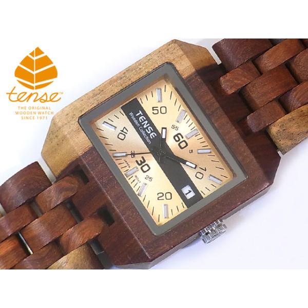 tense 腕時計 カナダ製 tense テンス 日本総輸入元 2年保証 カナダ 木製 37mm 腕時計 ウッド