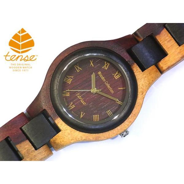 【動作品】カナダ製 TENSE 木製腕時計 日付&曜日&24時間表示機能付 TENSE(テンス)木製腕時計専門店woodwatch.jp
