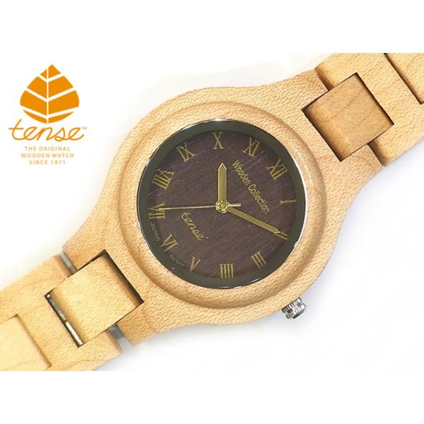 tense テンス 日本総輸入元 2年保証 カナダ 木製 35mm 腕時計 ウッド