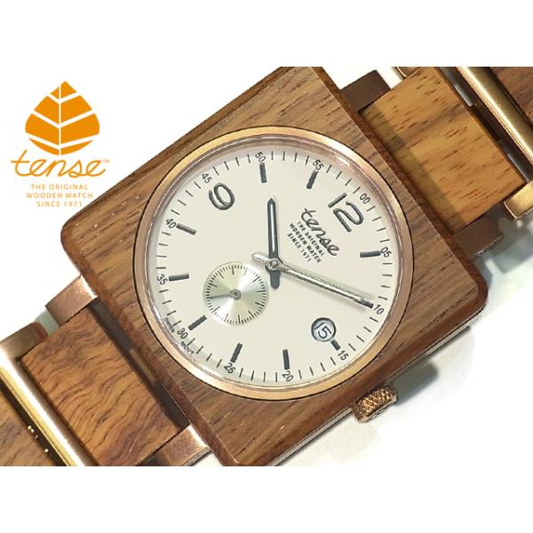 tense 腕時計 カナダ製 tense テンス 日本総輸入元 2年保証 カナダ 木製 40mm 腕時計 ウッド
