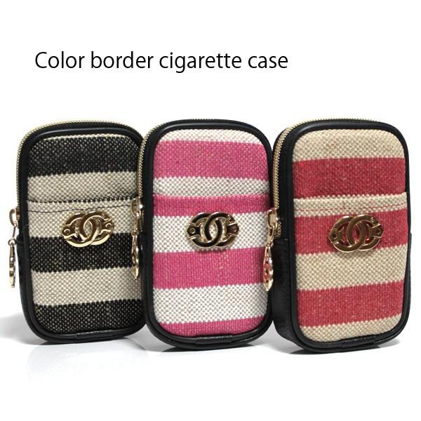 シガレットケース タバコケース タバコ入れ ロング ポーチ アイコスケース ライター収納 00 ボーダー パロディ ポケット付き Pac Cg706 Boder Canary 通販 Yahoo ショッピング