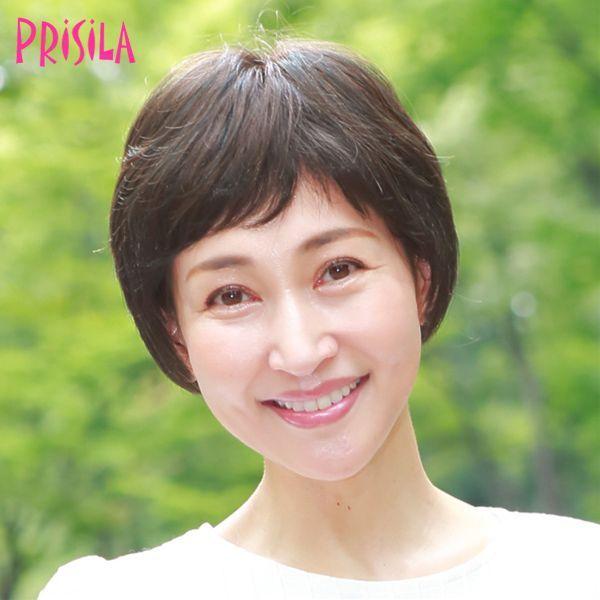 プリシラ 耐熱白髪かくしウィッグ【つむじタイプ】ST-004耐熱