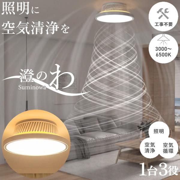 澄のわ Suminowa (送料無料) 照明 空気清浄 サーキュレーター すみのわ