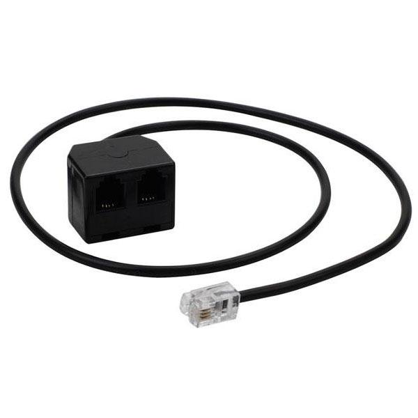 送料無料]受話器2台で通話を同時に受けることが出来る受話器スプリッタ